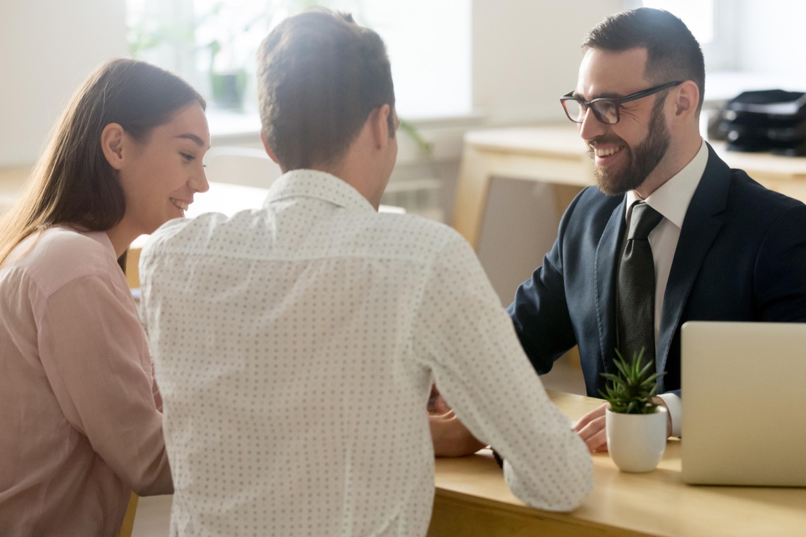 Mortgage adviser reviewing a client case