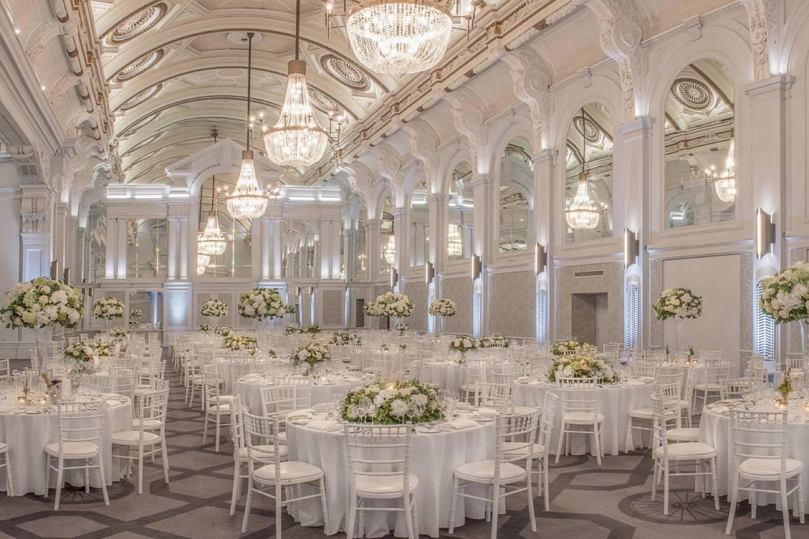 Wedding venue reception space